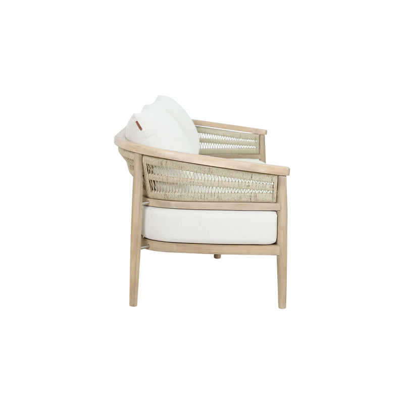 Cargue la imagen en el visor de la galería, Sofa triple Hera de madera color natural - HUC40538