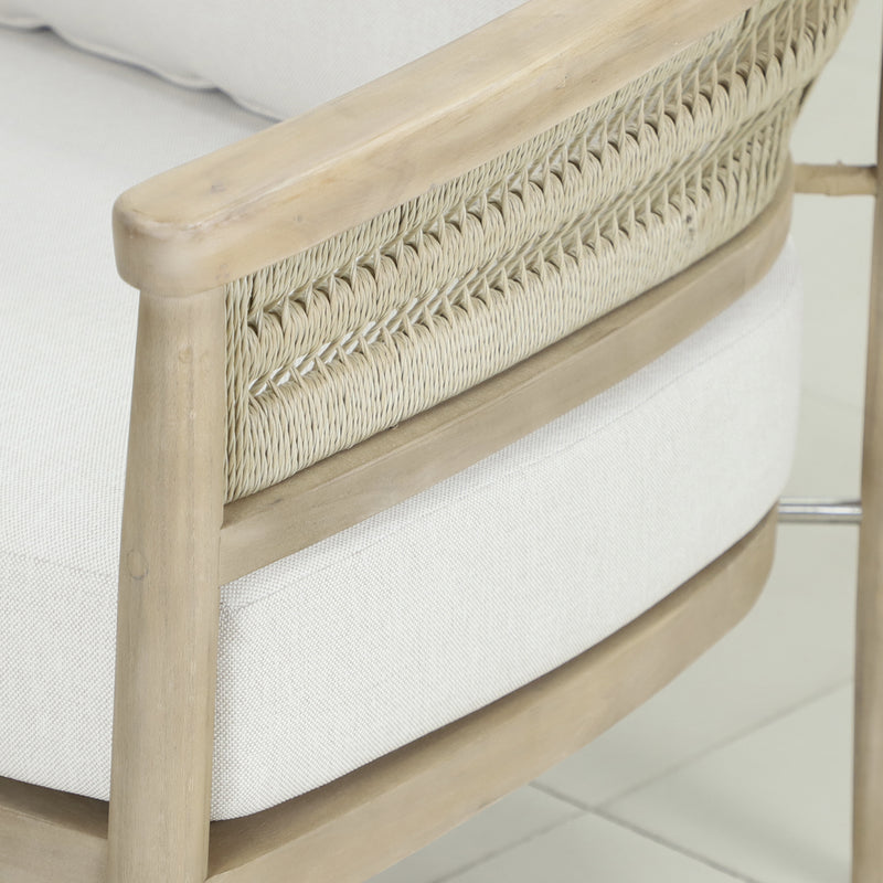 Cargue la imagen en el visor de la galería, Sofa triple Hera de madera color natural - HUC40538