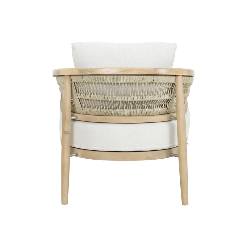 Cargue la imagen en el visor de la galería, Sillón individual Hera de madera color natural - HUC40505