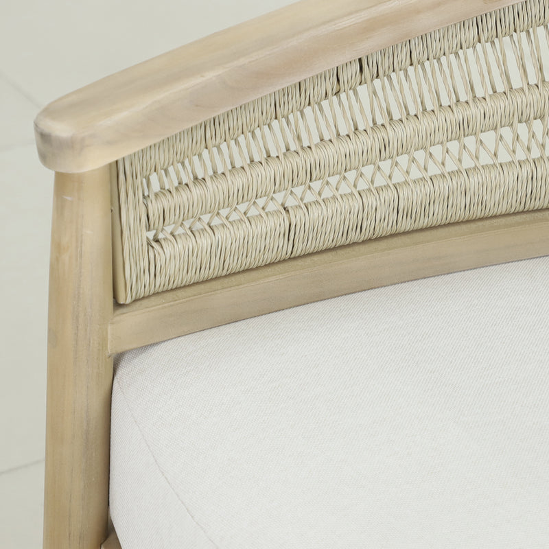 Cargue la imagen en el visor de la galería, Sillón individual Hera de madera color natural - HUC40505