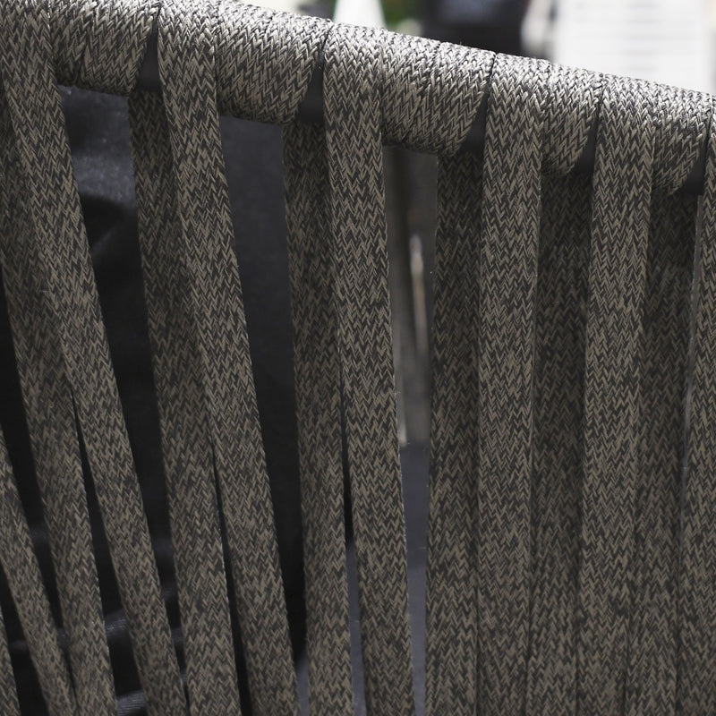 Cargue la imagen en el visor de la galería, Comedor Ovalado Herclion carbon + 8 sillas Elona 567