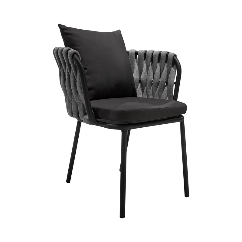 Cargue la imagen en el visor de la galería, Comedor Ovalado Herclion carbon + 8 sillas Burj 1099