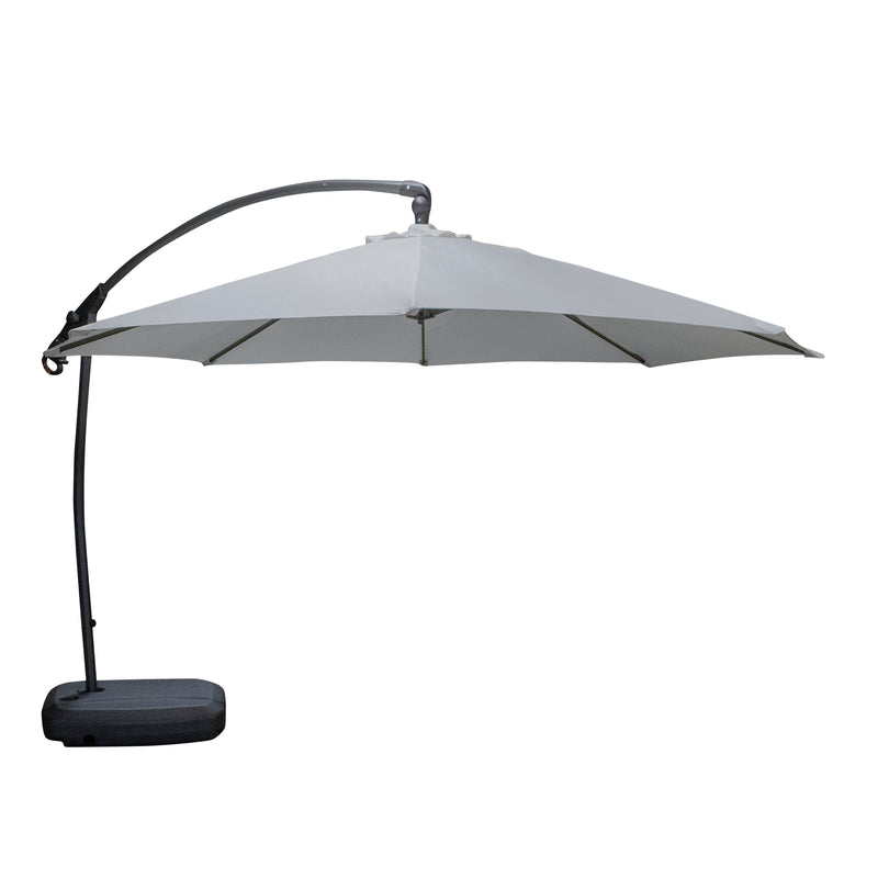 Cargue la imagen en el visor de la galería, Sombrilla para Jardin o Exterior Home Brazo Lateral Color Gris Claro + Base Home