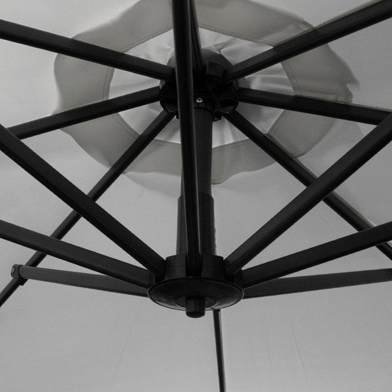 Cargue la imagen en el visor de la galería, Sombrilla para Jardin o Exterior Home Brazo Lateral Color Gris Claro + Base Home