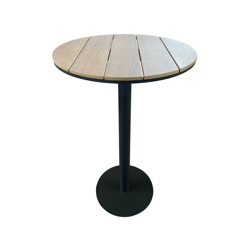 Cargue la imagen en el visor de la galería, Mesa de Barra Hirez D.70cms color Natural&Carbon - ZF1097T