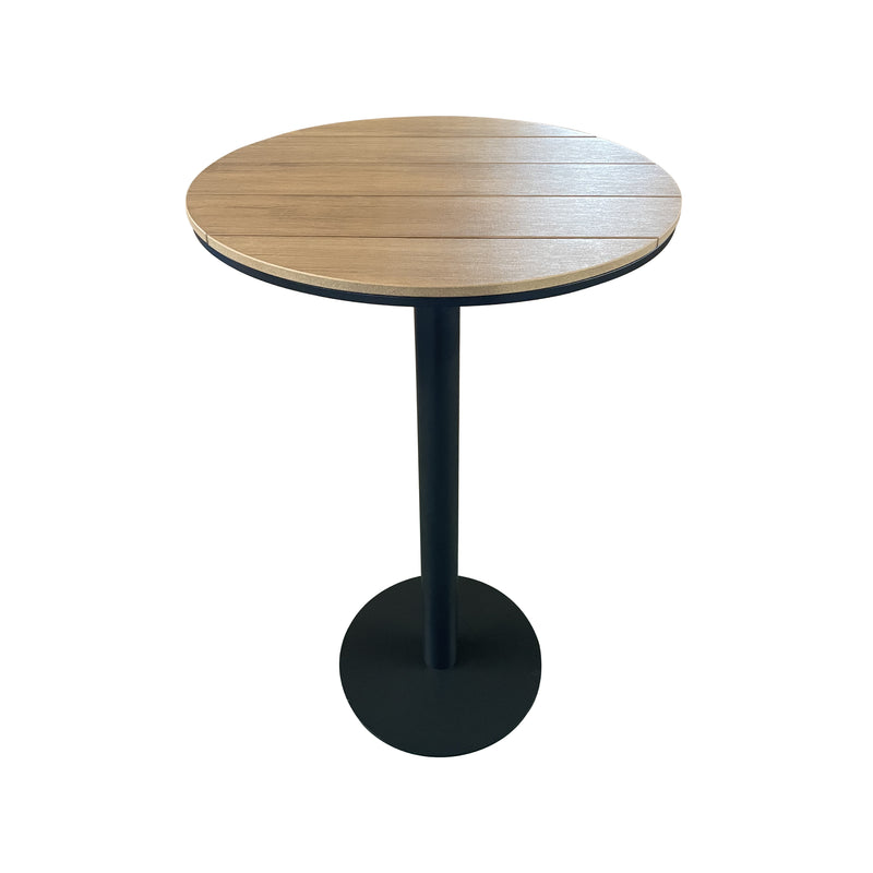 Cargue la imagen en el visor de la galería, Mesa de Barra Hirez D.70cms color Natural&Carbon - ZF1097T