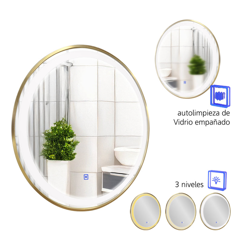 Cargue la imagen en el visor de la galería, Espejo decorativo Idola-Led 70x70 - IDOLALED70X70