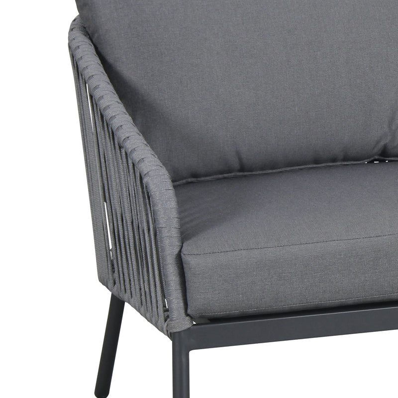 Cargue la imagen en el visor de la galería, Sillon Doble Java Color Carbon - GLA6241422 CasaEaster