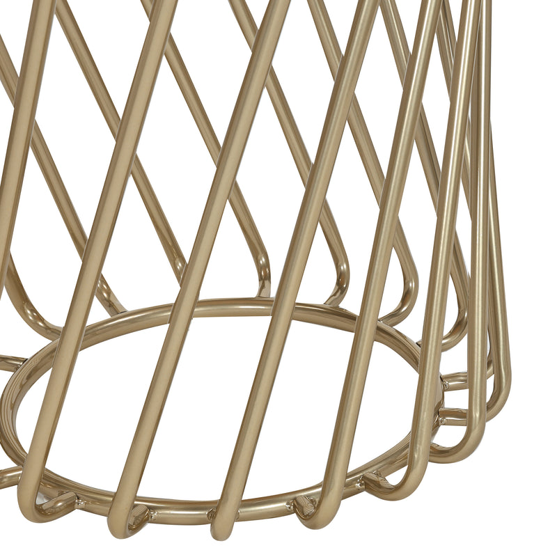 Cargue la imagen en el visor de la galería, Mesa bistro JIS para interior diam 42 cm color dorado - JIS4250