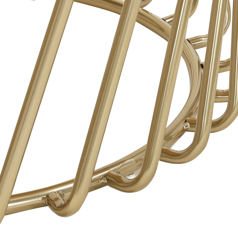 Cargue la imagen en el visor de la galería, Mesa de centro JIS para interior diam 60 cm color dorado - JIS6040