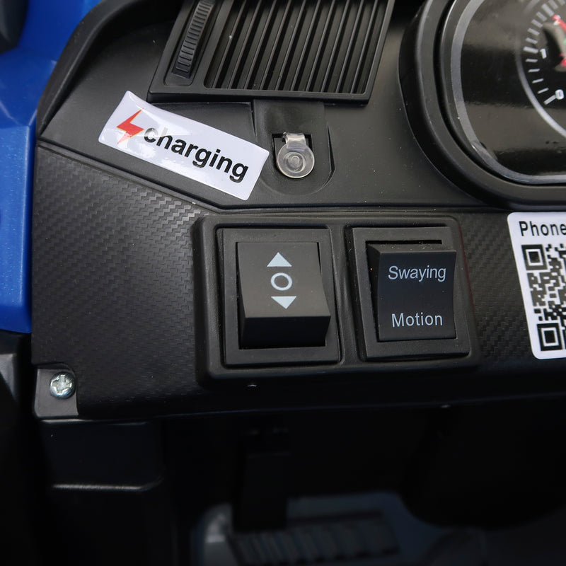 Cargue la imagen en el visor de la galería, Carrito eléctrico con control remoto infantil color azul - JMB819