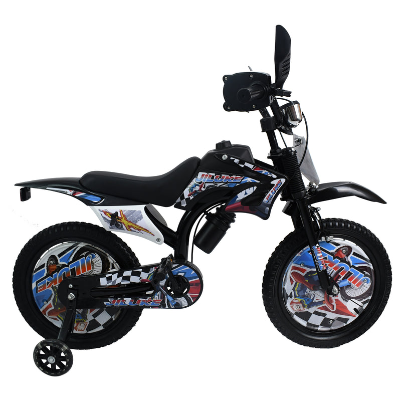 Cargue la imagen en el visor de la galería, Bicicleta Infantil de 16" JQ12-16 color Negro - JQ1216-NE