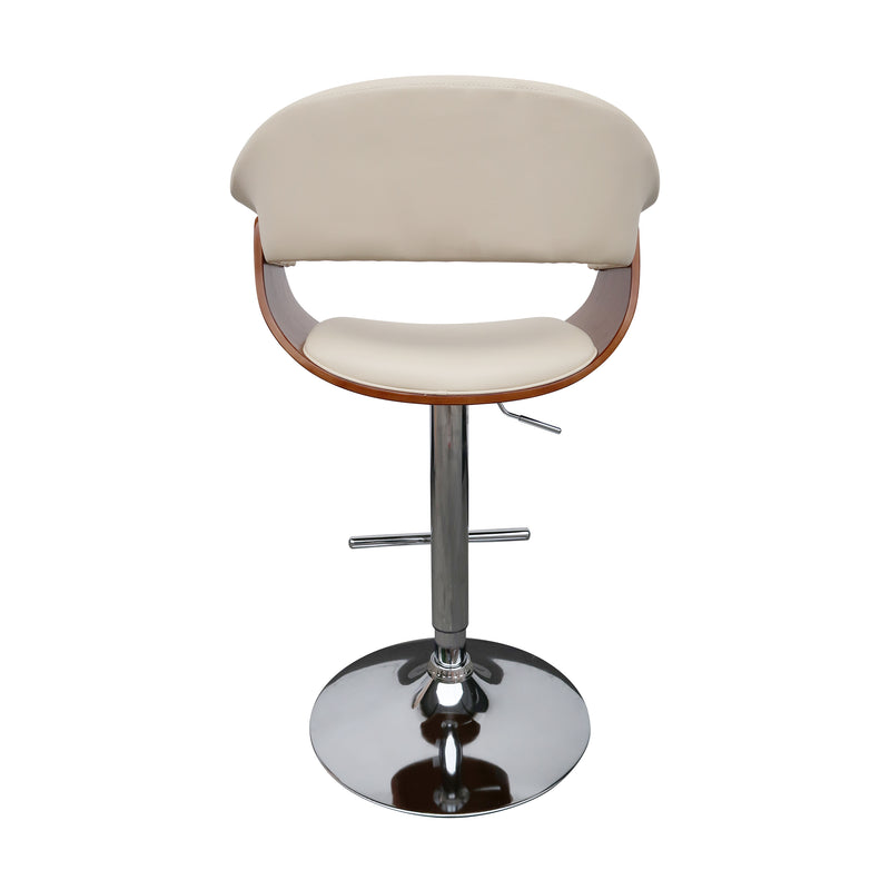 Cargue la imagen en el visor de la galería, Silla alta de Interior JY1953 - 1027 color crema&walnu - JY1953 / 1027