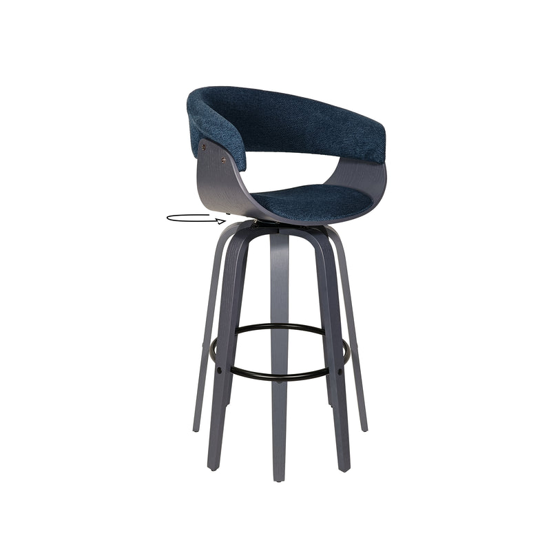 Cargue la imagen en el visor de la galería, Silla alta para Barra Agragon 79 color Azul - JY19531