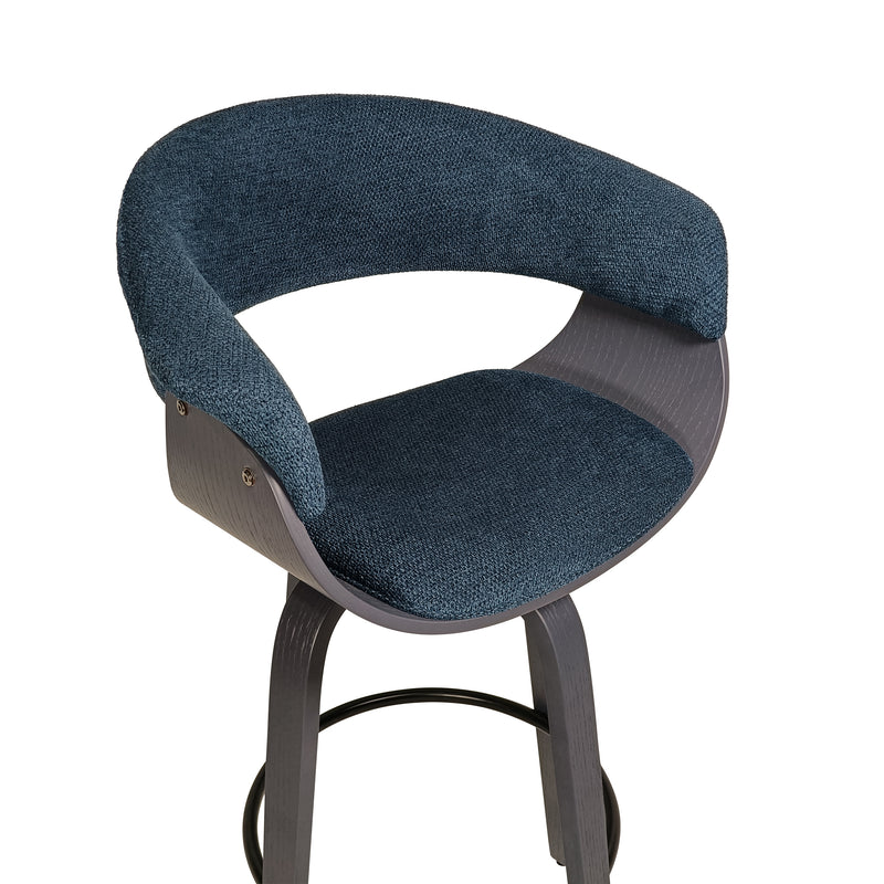 Cargue la imagen en el visor de la galería, Silla alta para Barra Agragon 79 color Azul - JY19531