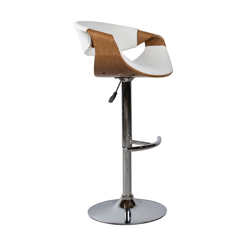 Cargue la imagen en el visor de la galería, Silla Alta de Barra para Interior JY1996 - 1040 Color blanco / café - JY1996-1040