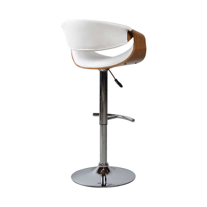 Cargue la imagen en el visor de la galería, Silla Alta de Barra para Interior JY1996 - 1040 Color blanco / café - JY1996-1040