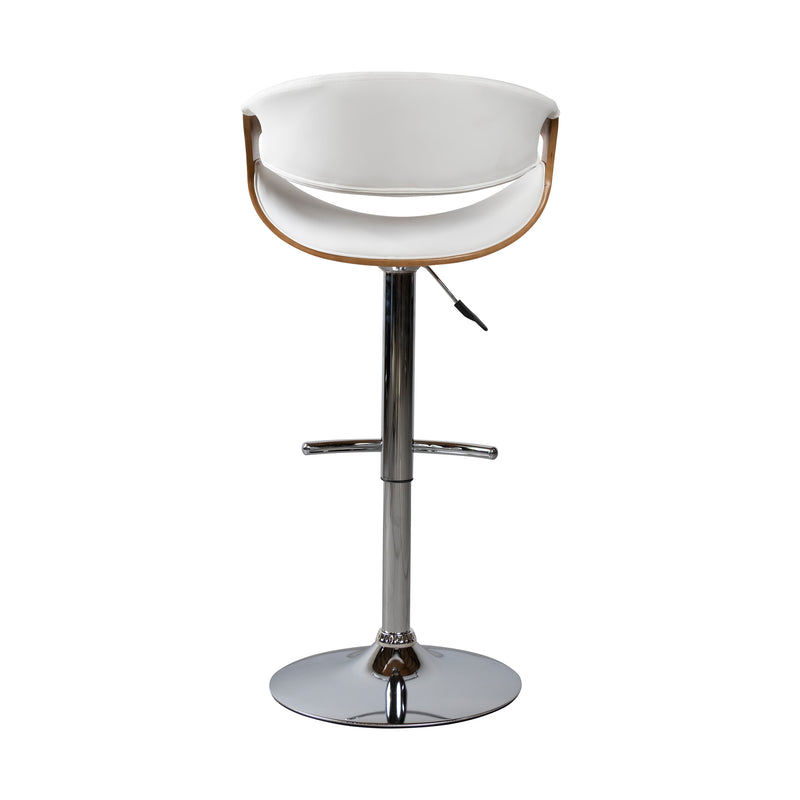 Cargue la imagen en el visor de la galería, Silla Alta de Barra para Interior JY1996 - 1040 Color blanco / café - JY1996-1040