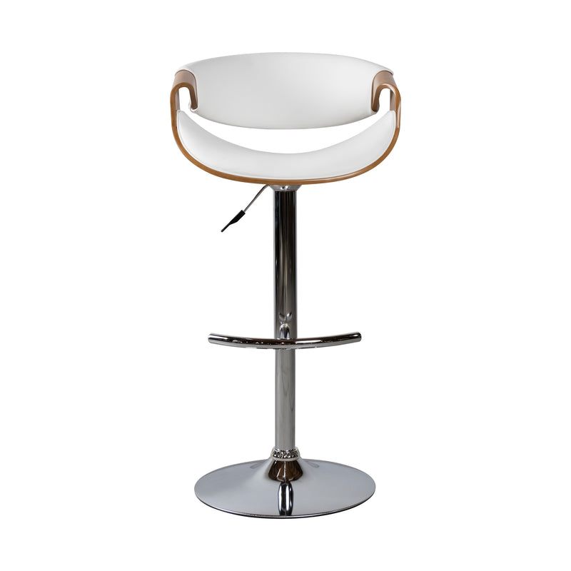 Cargue la imagen en el visor de la galería, Silla Alta de Barra para Interior JY1996 - 1040 Color blanco / café - JY1996-1040