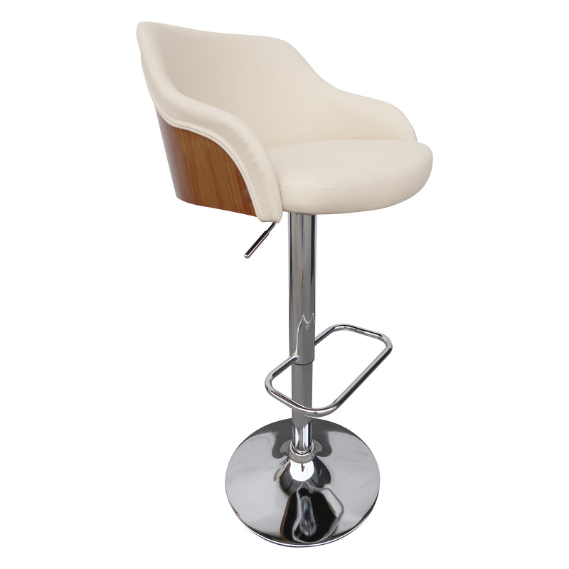 Cargue la imagen en el visor de la galería, Silla Alta de Barra para Interior Color Crema&walnut JY2919 - JY2919 / 1019