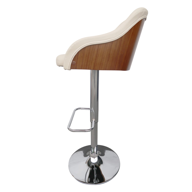 Cargue la imagen en el visor de la galería, Silla Alta de Barra para Interior Color Crema&walnut JY2919 - JY2919 / 1019