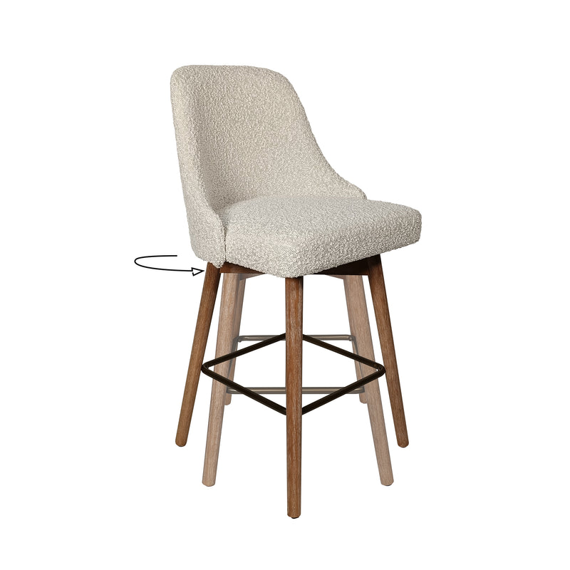 Cargue la imagen en el visor de la galería, Silla Alta para barra JY3008MJ13 de Interior color blanca - JY3008MJ13