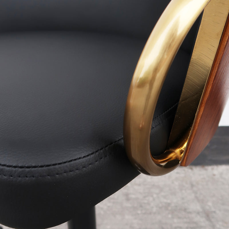 Cargue la imagen en el visor de la galería, Silla Alta de Barra 1024 JY3024Y para Interior Color Negro - JY3024Y / 1024