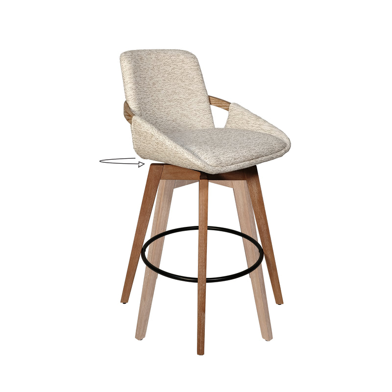 Cargue la imagen en el visor de la galería, Silla alta para Barra L01-3 color Crema - JY3088