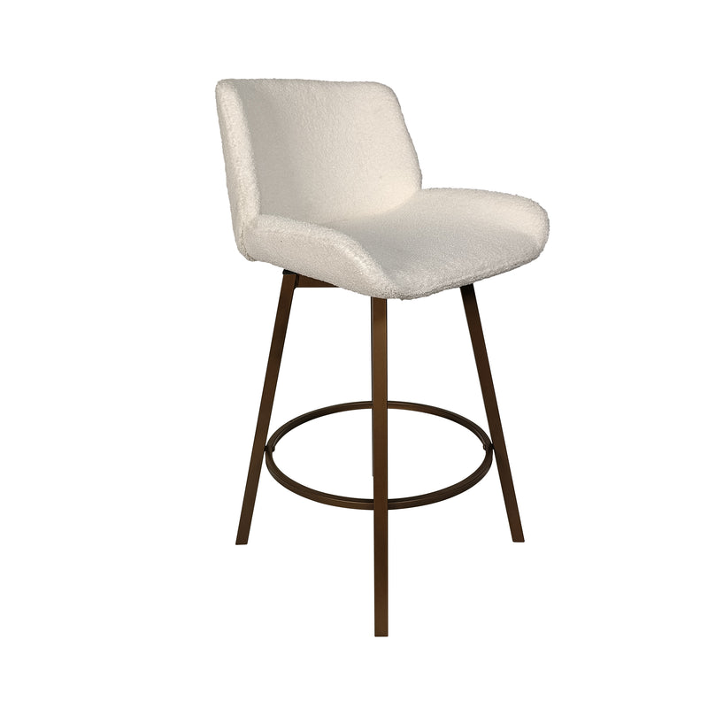 Cargue la imagen en el visor de la galería, Silla alta para barra JY3126Q-T2 para Interior color blanco - JY3126QT2