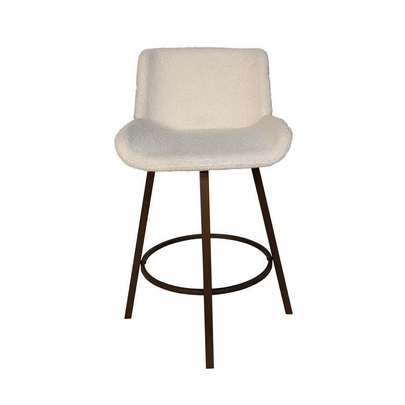 Cargue la imagen en el visor de la galería, Silla alta para barra JY3126Q-T2 para Interior color blanco - JY3126QT2