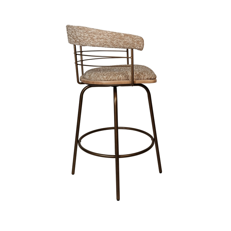 Cargue la imagen en el visor de la galería, Silla alta para barra de Interior JY3153X-1 color kaki - JY3153X-1