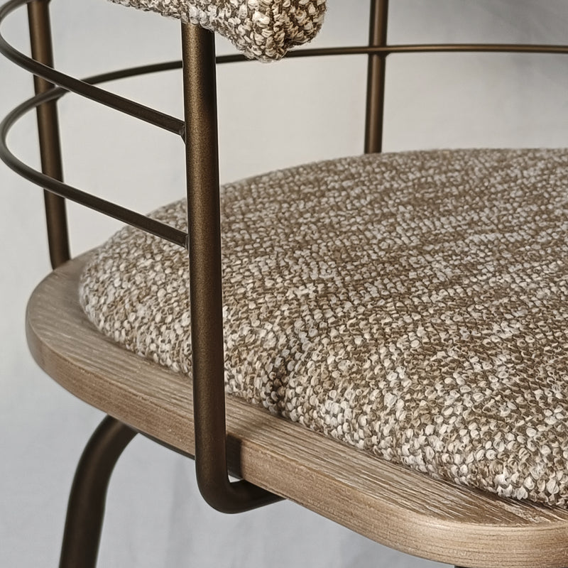 Cargue la imagen en el visor de la galería, Silla alta para barra de Interior JY3153X-1 color kaki - JY3153X-1