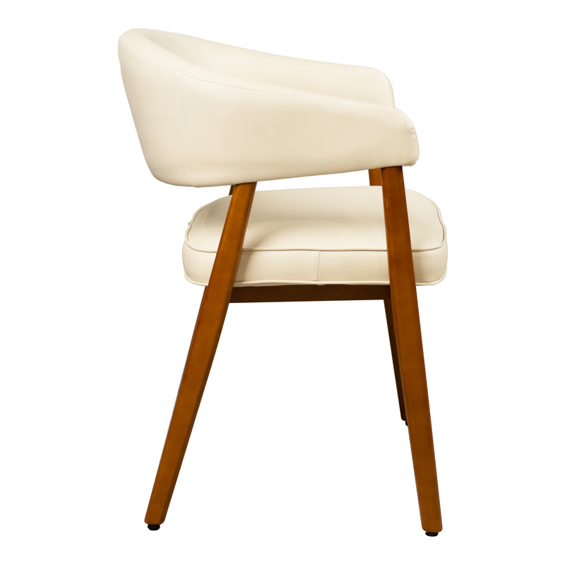 Cargue la imagen en el visor de la galería, Silla de interior de madera 1021 color crema - JY6436QM1021