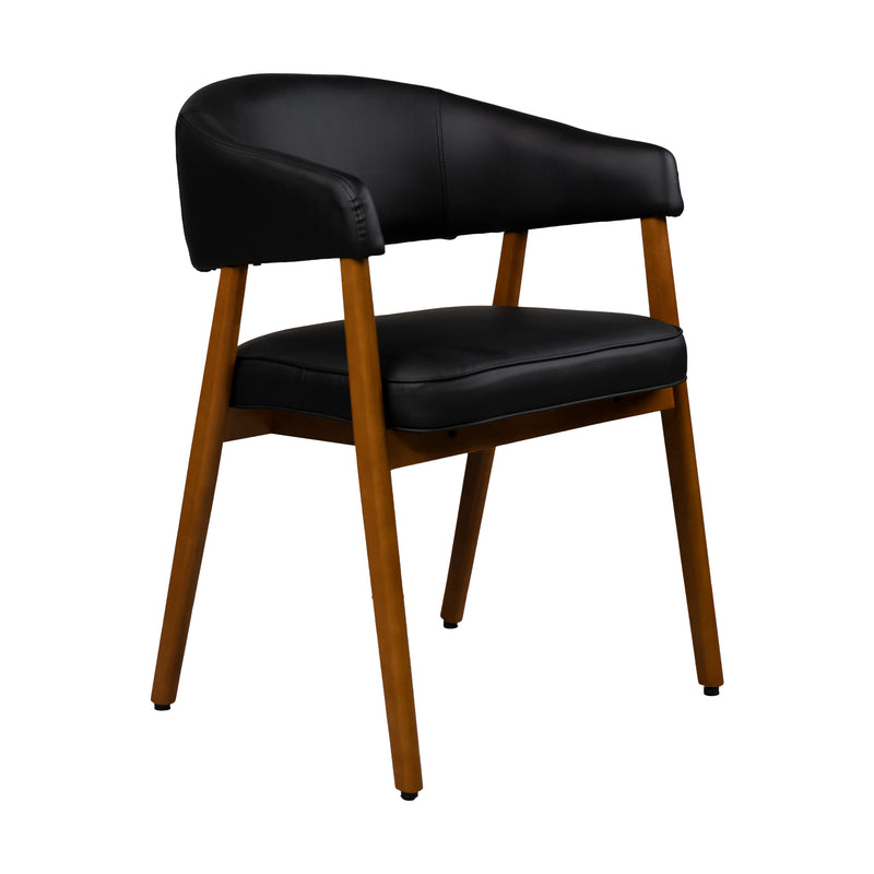 Cargue la imagen en el visor de la galería, Silla de interior de madera 1022 color Negro - JY6422QM1022