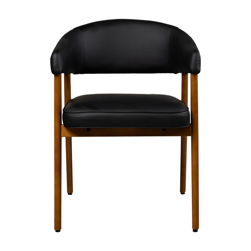 Cargue la imagen en el visor de la galería, Silla de interior de madera 1022 color Negro - JY6422QM1022