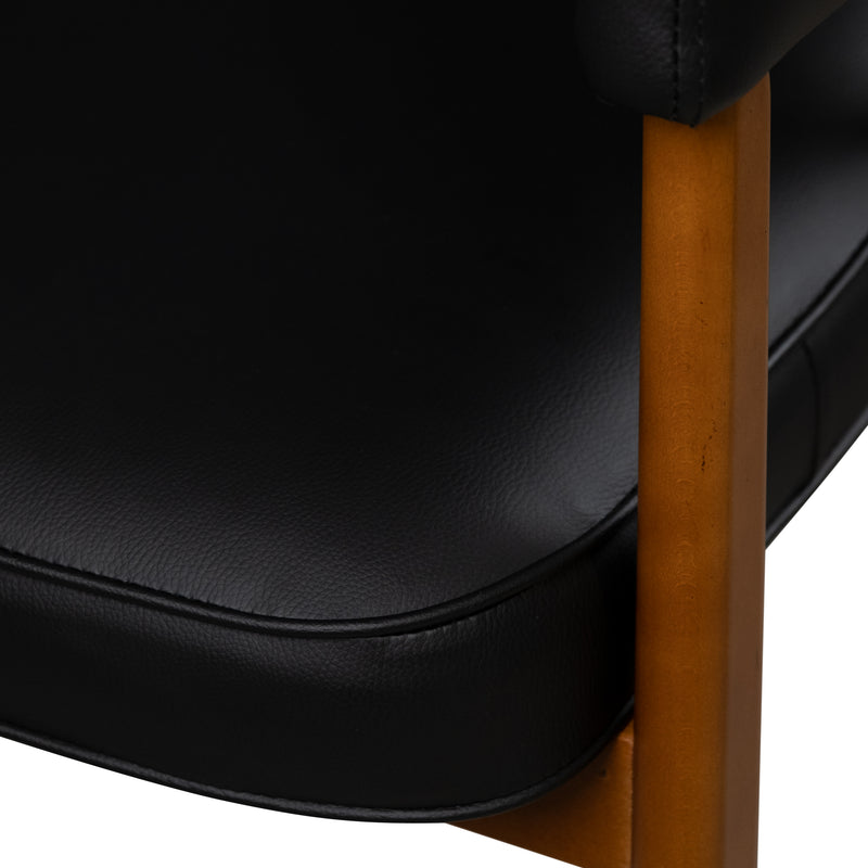 Cargue la imagen en el visor de la galería, Silla de interior de madera 1022 color Negro - JY6422QM1022