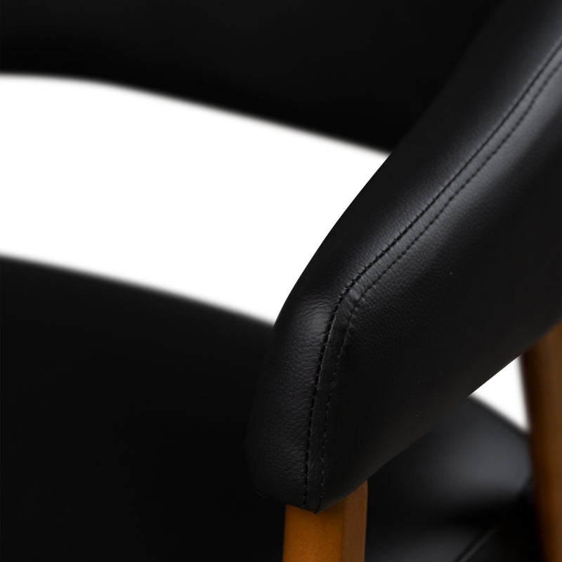 Cargue la imagen en el visor de la galería, Silla de interior de madera 1022 color Negro - JY6422QM1022