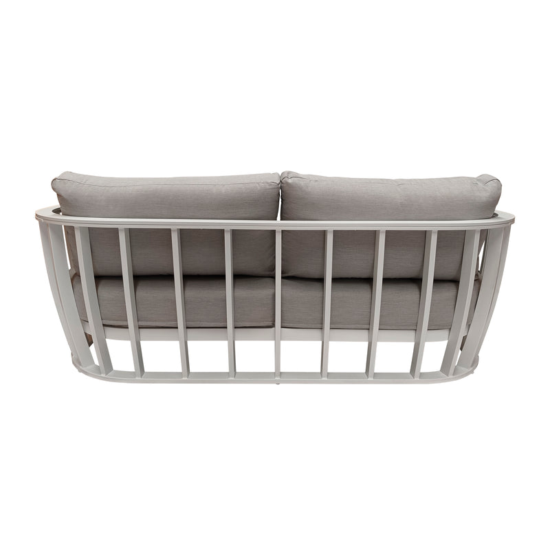 Cargue la imagen en el visor de la galería, Sofá Doble de Aluminio color Blanco Karolyna - GL3A5302422KD