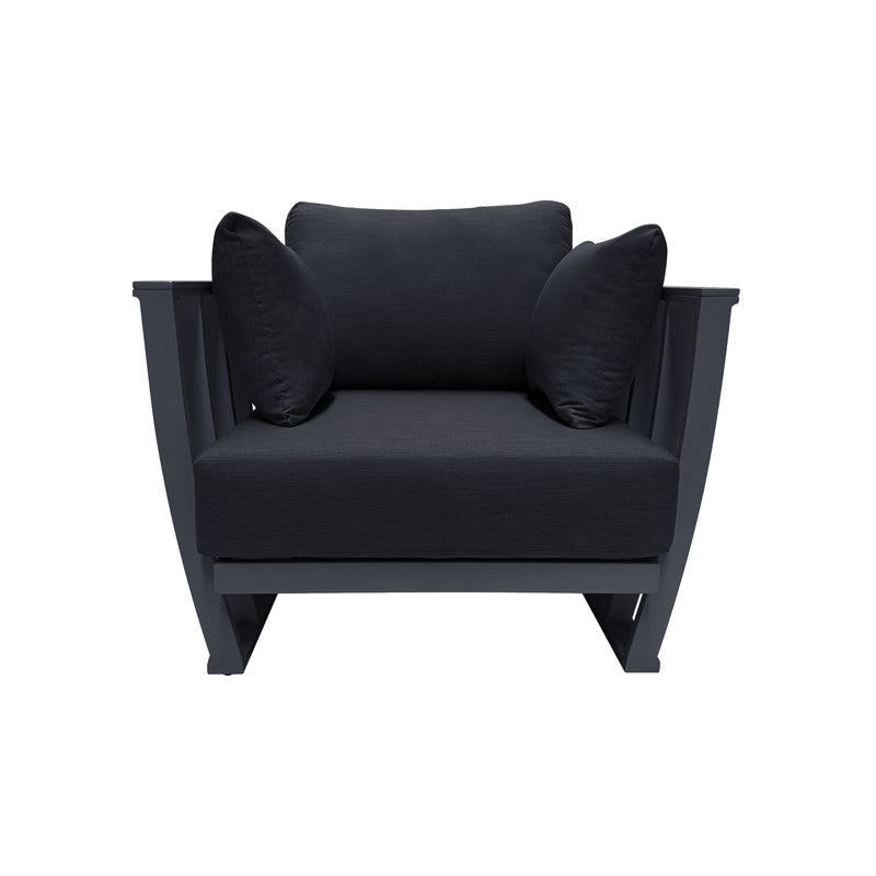 Cargue la imagen en el visor de la galería, Sillón individual color Carbon/negro Karolyna - GL3A5302421KD-CH