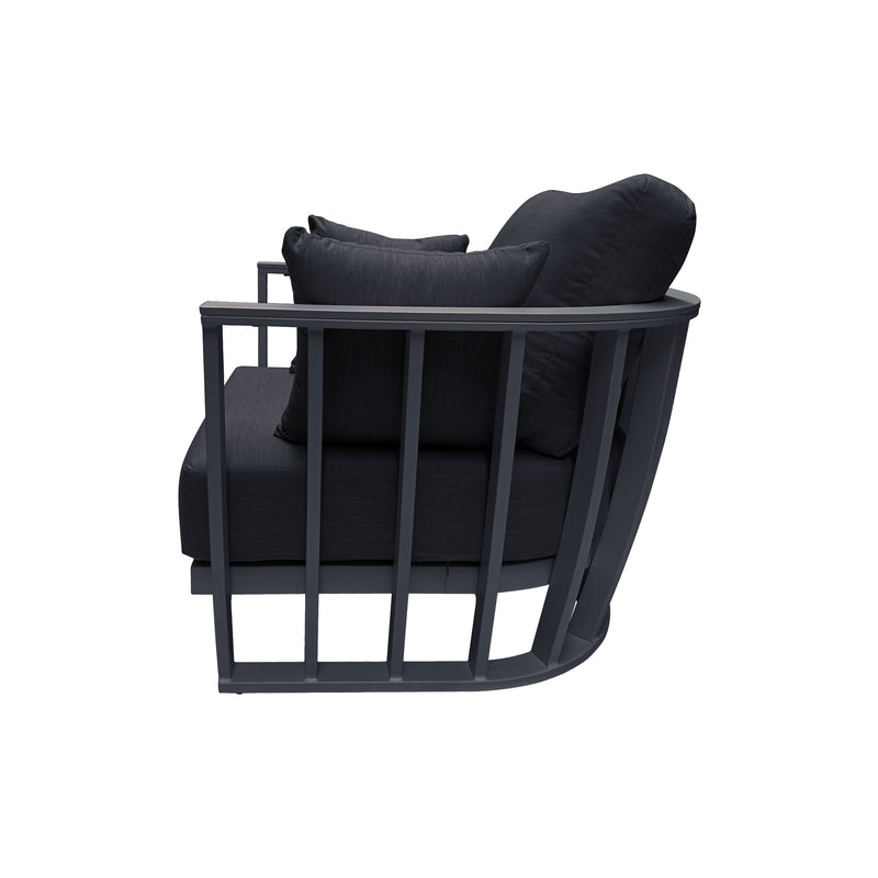 Cargue la imagen en el visor de la galería, Sillón individual color Carbon/negro Karolyna - GL3A5302421KD-CH