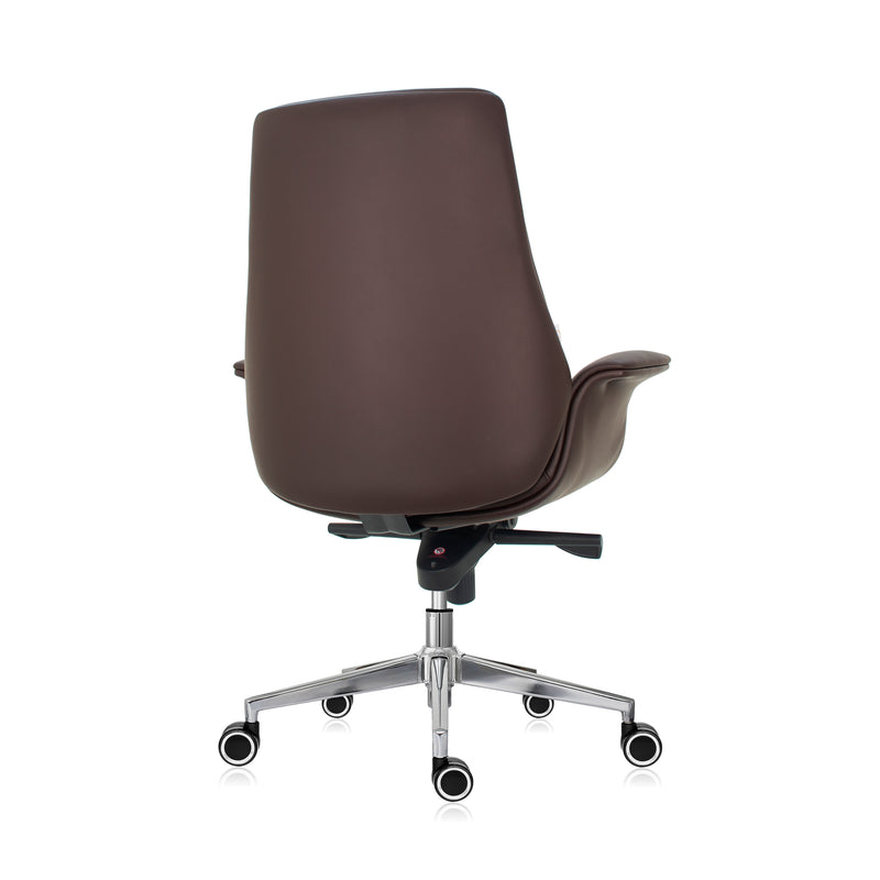 Cargue la imagen en el visor de la galería, Silla de escritorio LA1177L para interior color Café Oscuro - LA1177L-DAR