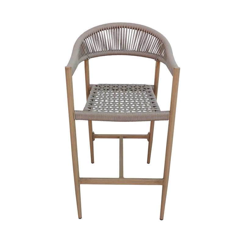 Cargue la imagen en el visor de la galería, Silla Alta de Lazo para Exterior e Interior Color Beige LILIAN -5560