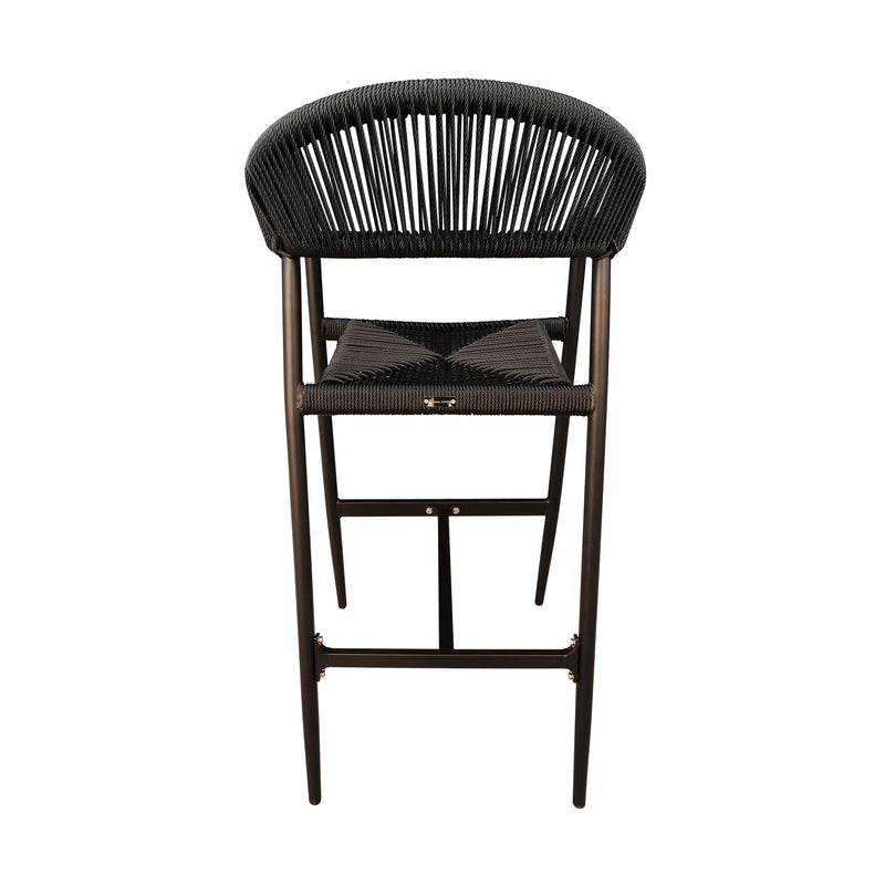 Cargue la imagen en el visor de la galería, Silla Alta de Lazo para Exterior e Interior Color Negro LILIAN - 8777-BLK