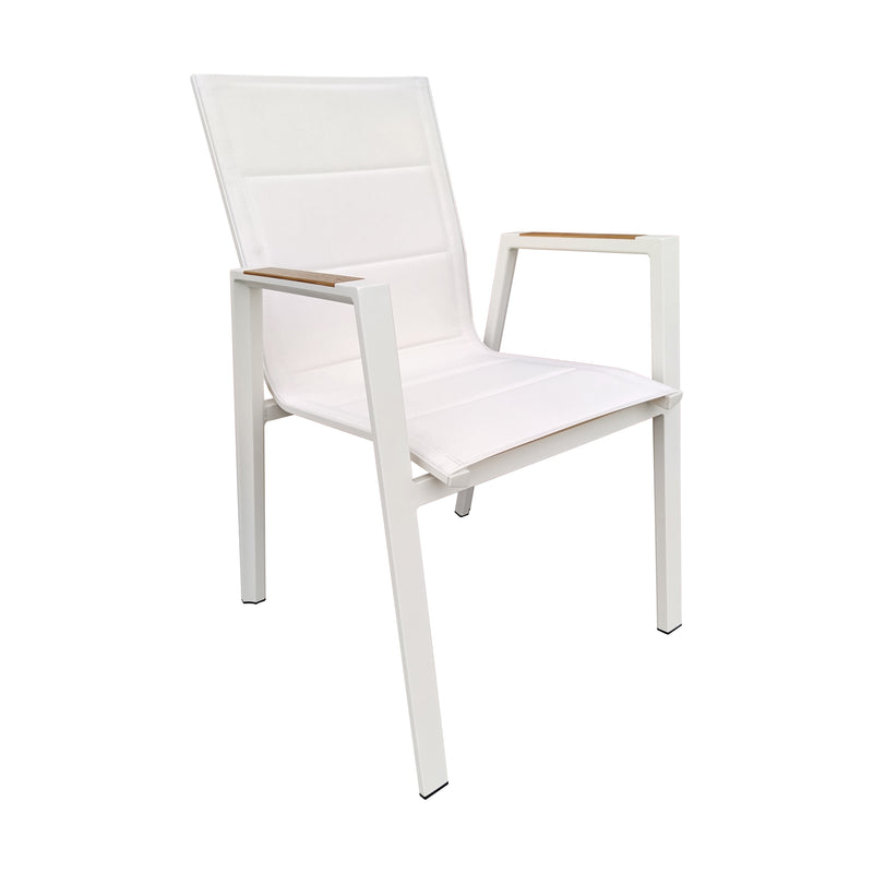Cargue la imagen en el visor de la galería, Silla de Textileno para interior y exterior Color Blanco LIMKU - T11190
