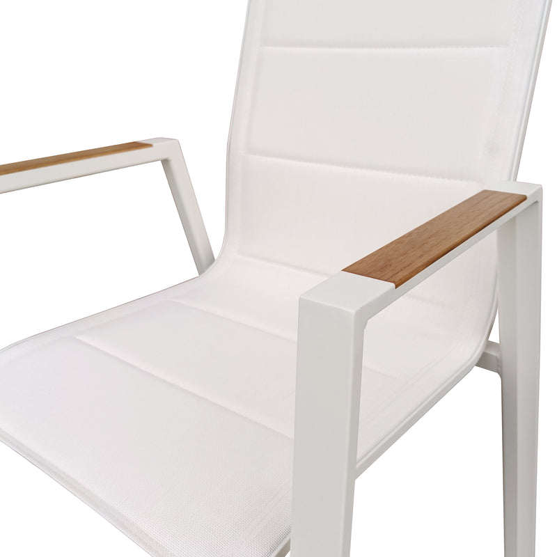 Cargue la imagen en el visor de la galería, Silla de Textileno para interior y exterior Color Blanco LIMKU - T11190