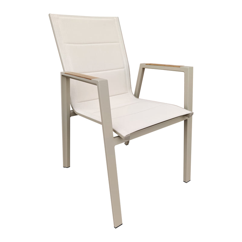 Cargue la imagen en el visor de la galería, Silla de Textileno para interior y exterior Color Champagne LIMKU - T11263