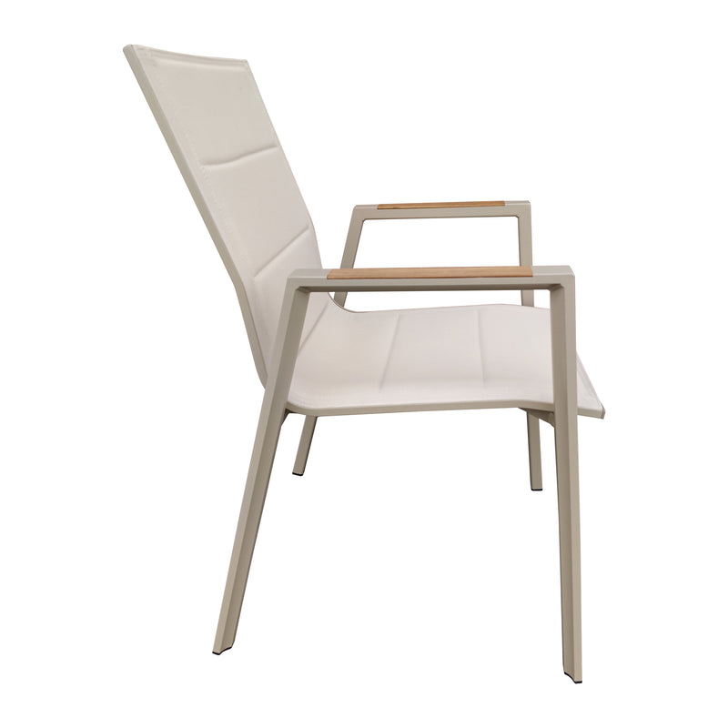 Cargue la imagen en el visor de la galería, Silla de Textileno para interior y exterior Color Champagne LIMKU - T11263