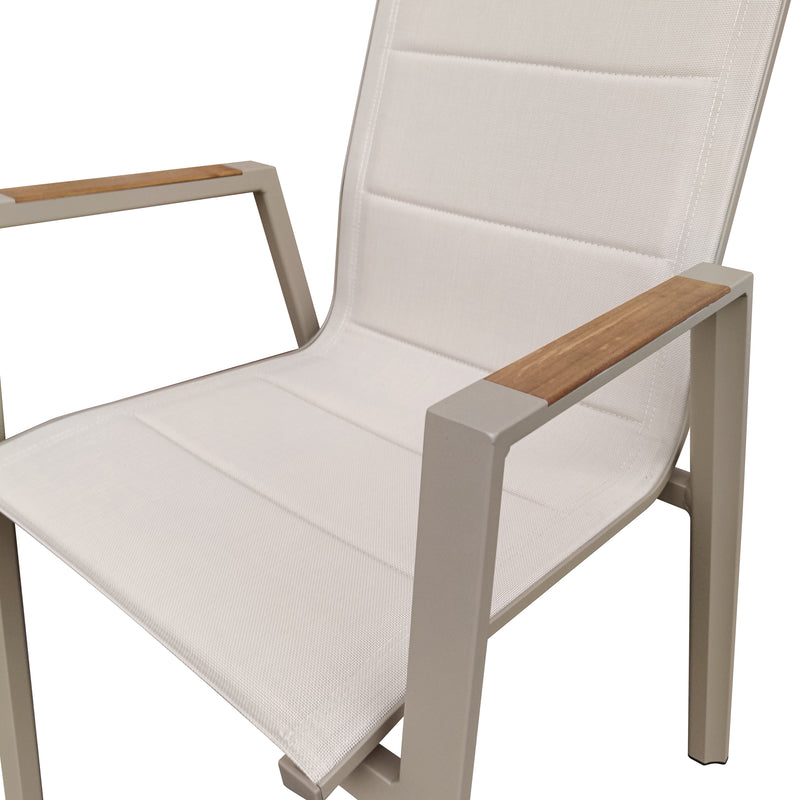 Cargue la imagen en el visor de la galería, Silla de Textileno para interior y exterior Color Champagne LIMKU - T11263