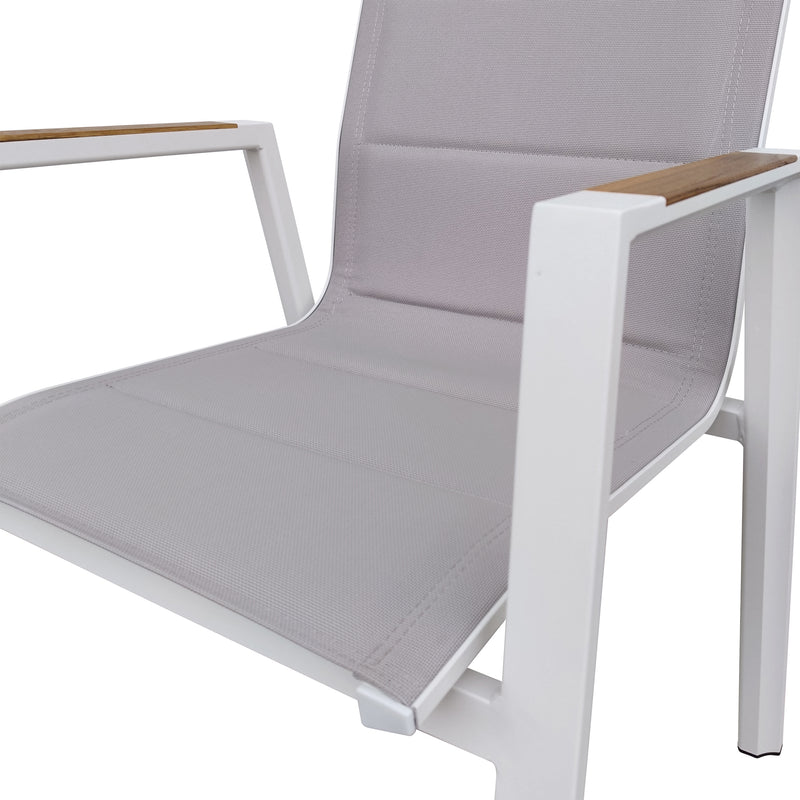 Cargue la imagen en el visor de la galería, Silla de Textileno para interior y exterior Color Gris LIMKU - T11154