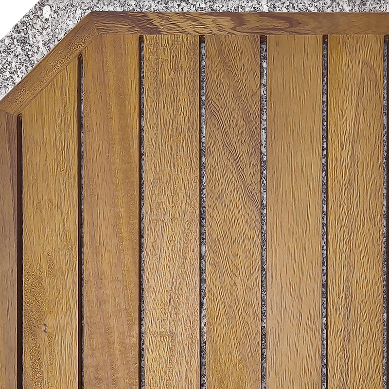 Cargue la imagen en el visor de la galería, Base para sombrilla LIOUX de madera con soporte de granito - 23886CW22